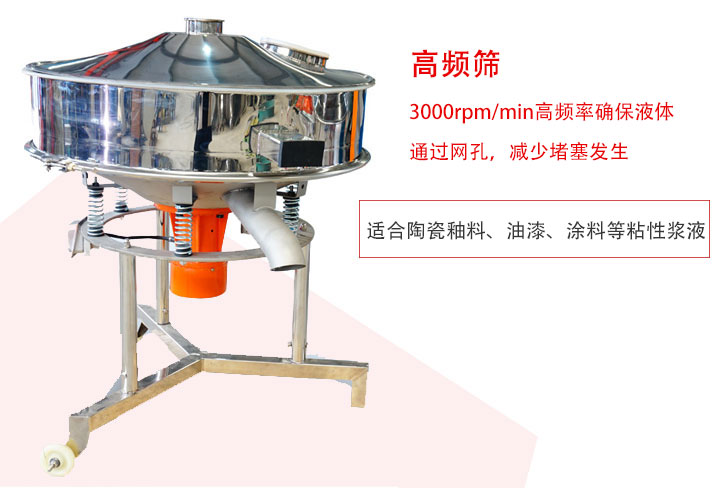 該產(chǎn)品是針對(duì)漿液過濾設(shè)計(jì)的一種高頻篩分機(jī)。