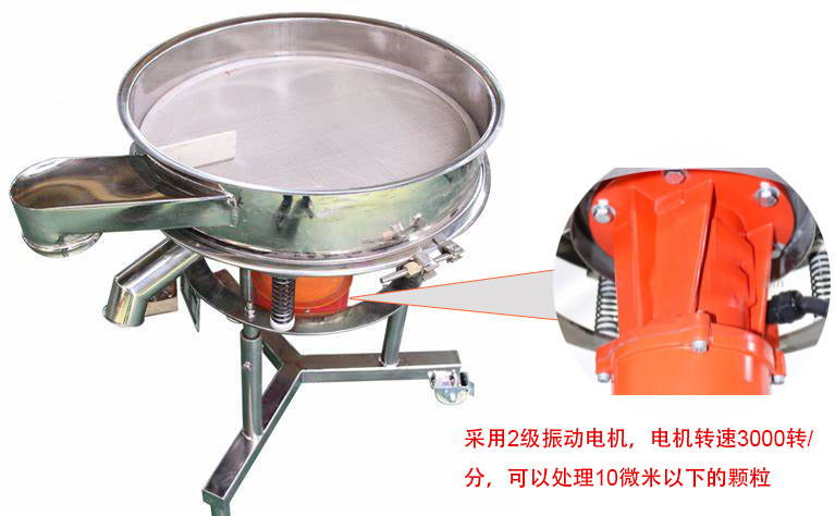 高頻篩特點：框體加高可防止?jié){液往外飛濺；加擋料板可加快排料，提高篩分效率